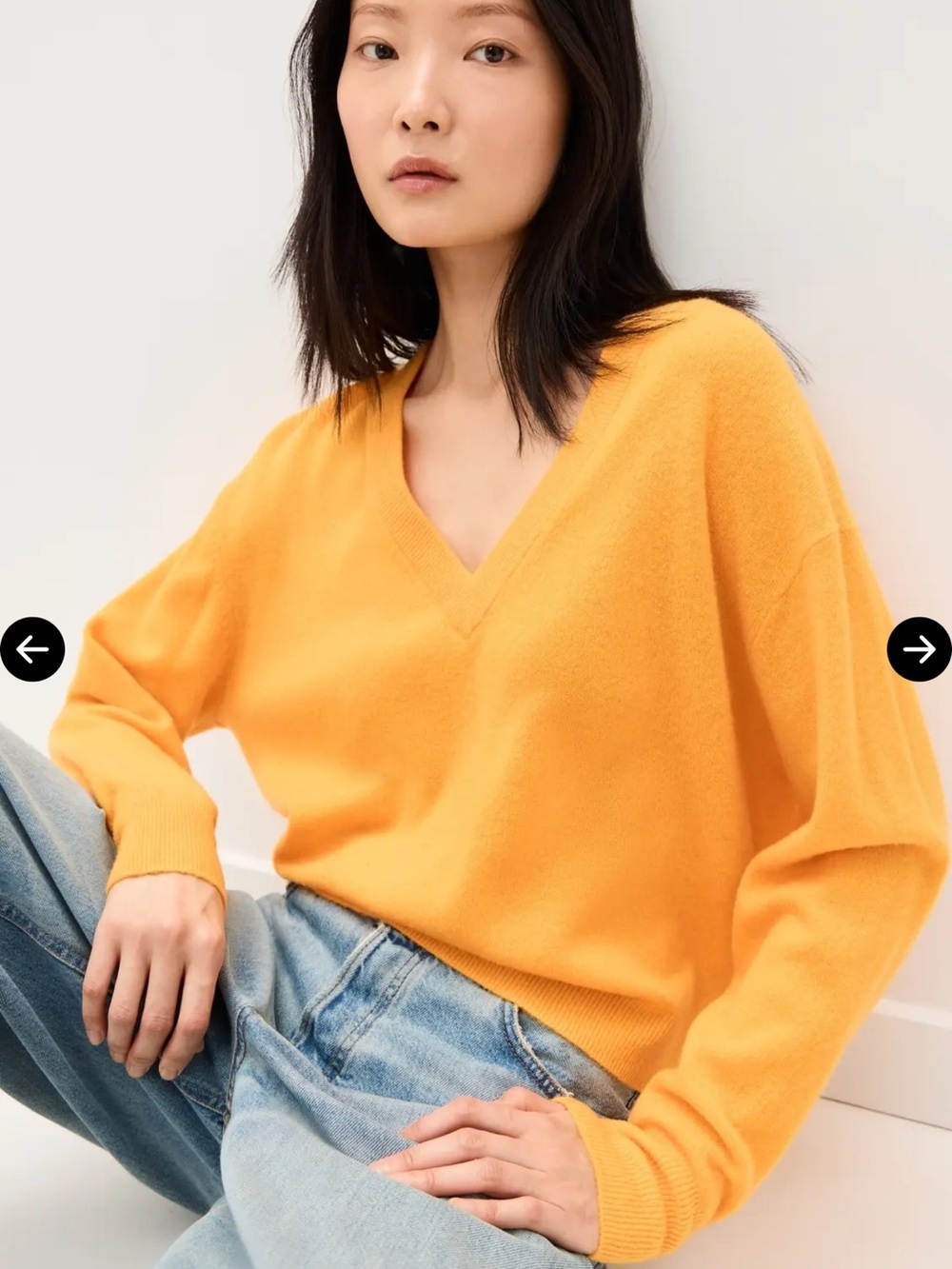 american vintage raxow jumper nectarine